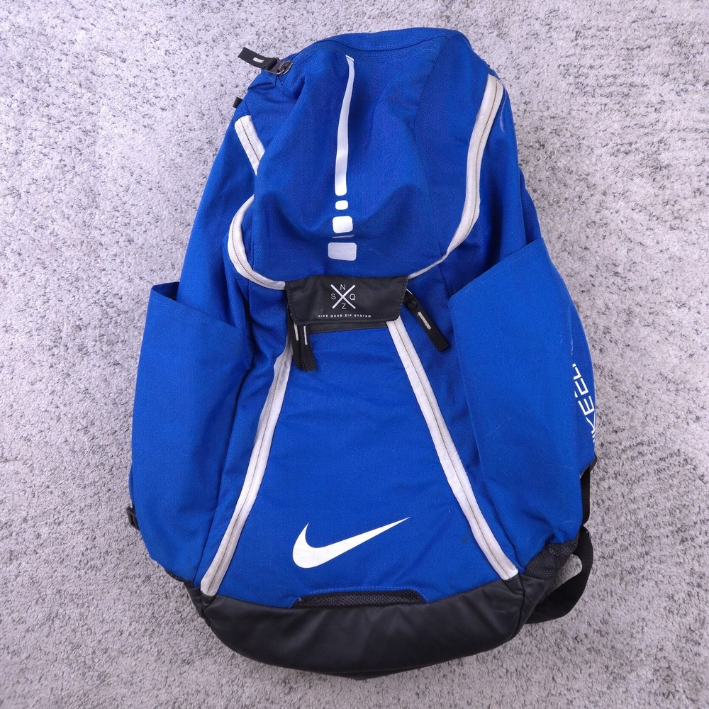 Nike Hoops Elite Max Air Quad Zip System Backpack Basketball Bag Royal Blue